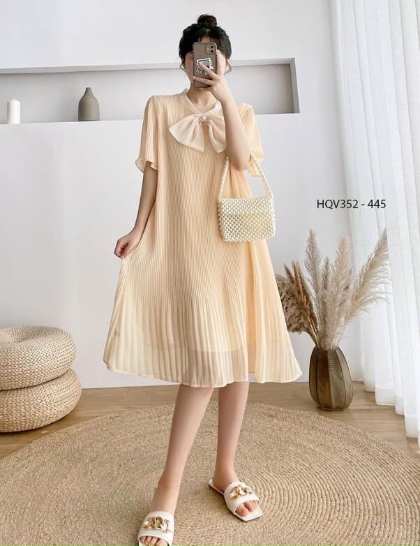 Đầm bầu voan 2 lớp thời trang