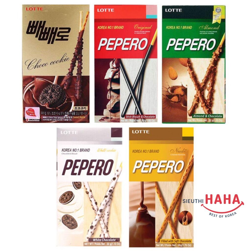 Bánh que pepero hạnh nhân Hàn Quốc 롯데 아몬드 빼빼로 37G