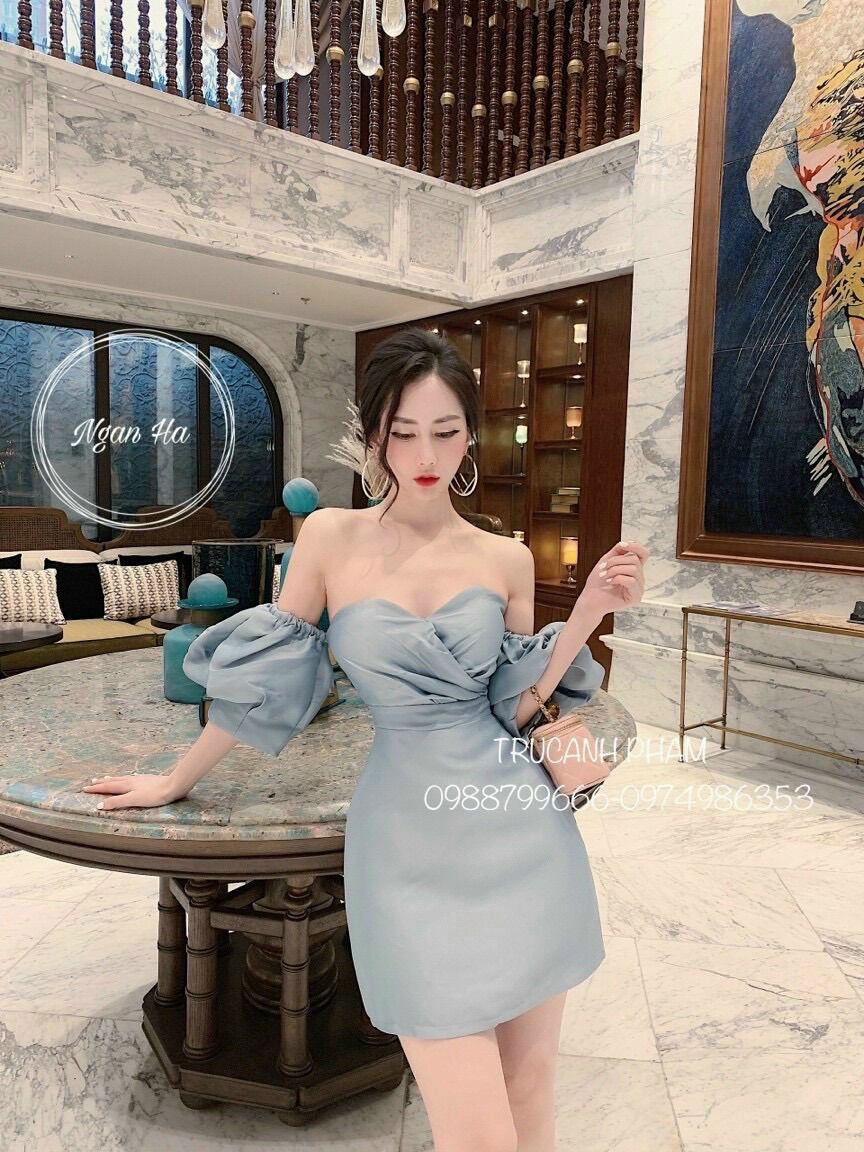 ĐẦM TRỄ VAI CHO NỮ DỰ TIỆC CAO CẤP