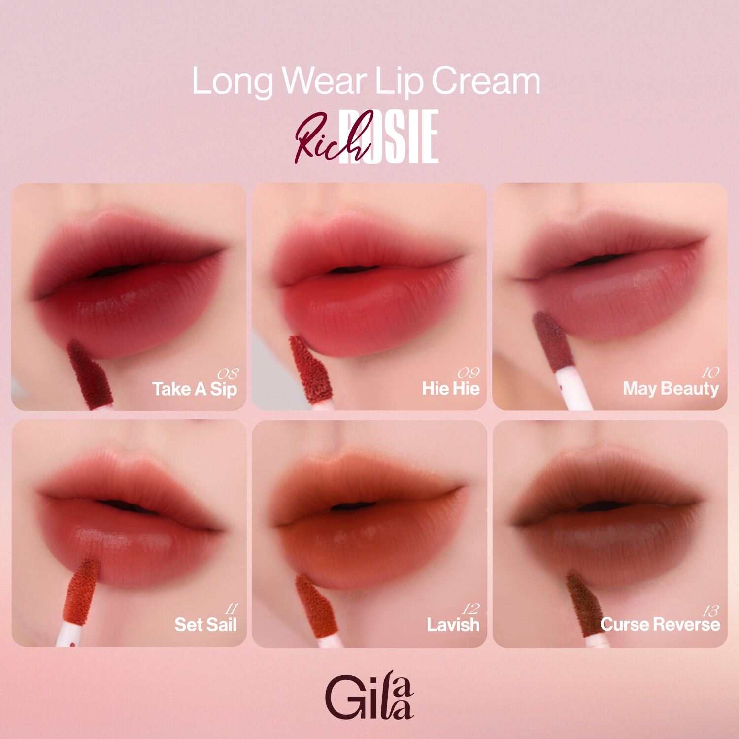 SON KEM GILAA LIP CREAM VERSION 2 - RICH ROSIE