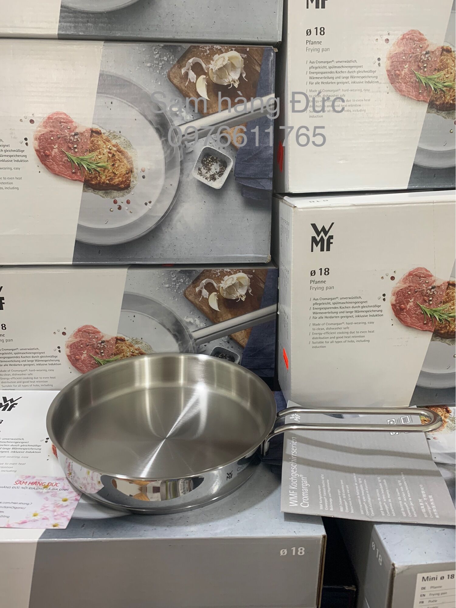 HÀNG ĐỨC CHẢO INOX WMF FRYING PAN 18CM
