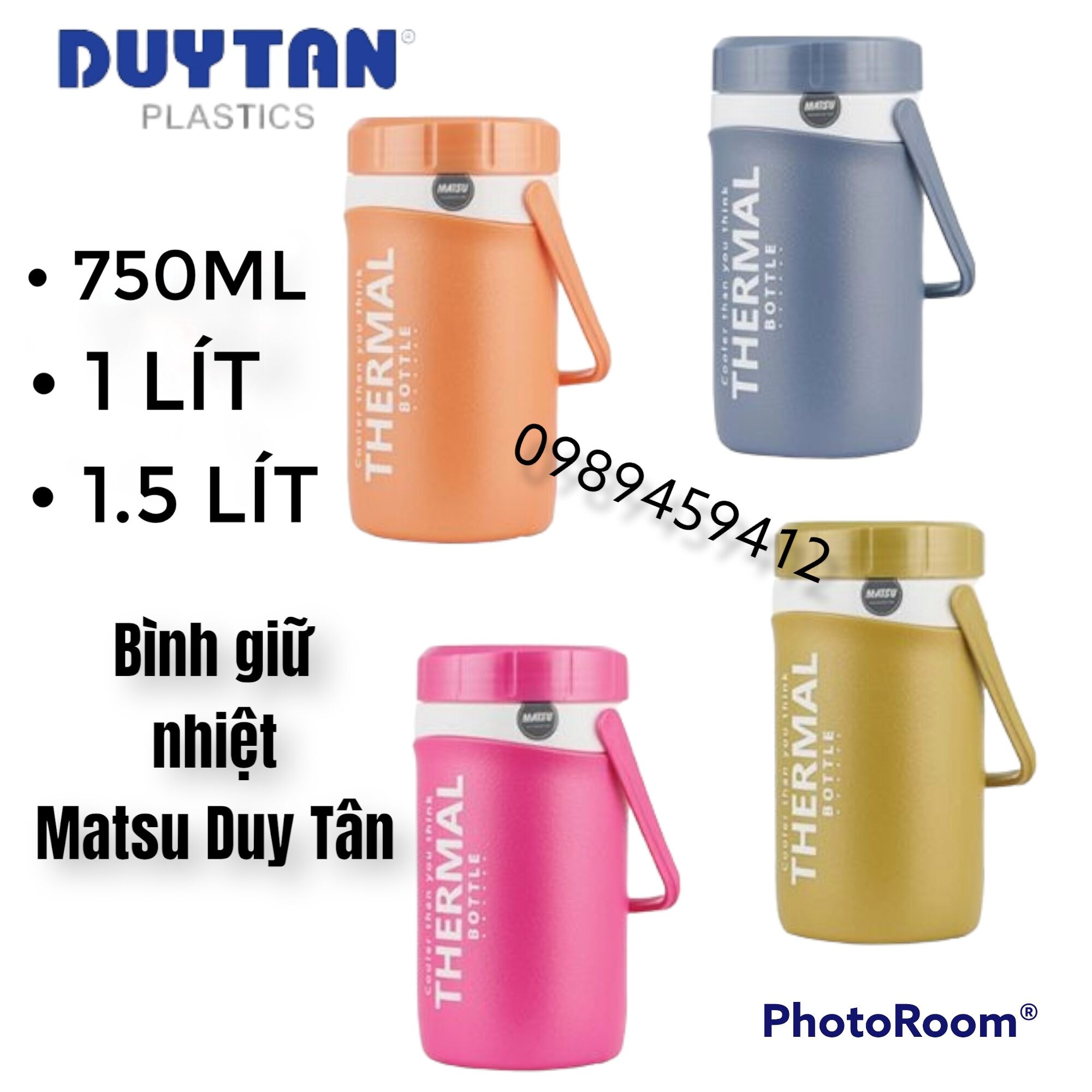 Bình giữ nhiệt Duy Tân 350ml, 1000ml, 1500ml