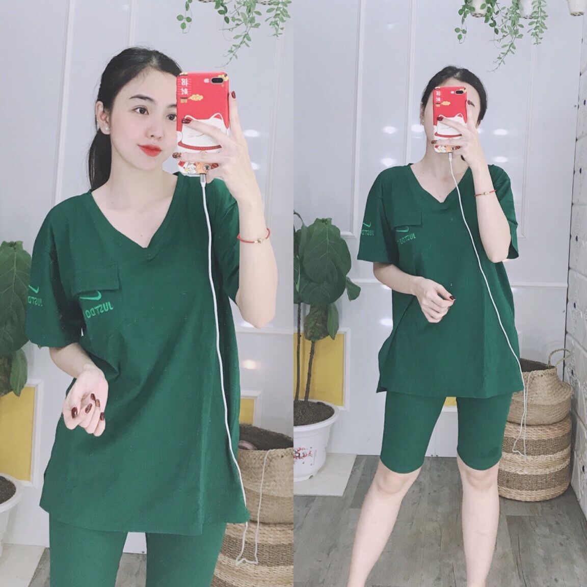[CÓ BIGSIZE TỚI 85KG] Set bộ, đồ bộ lửng mặc nhà thun cotton dễ thương