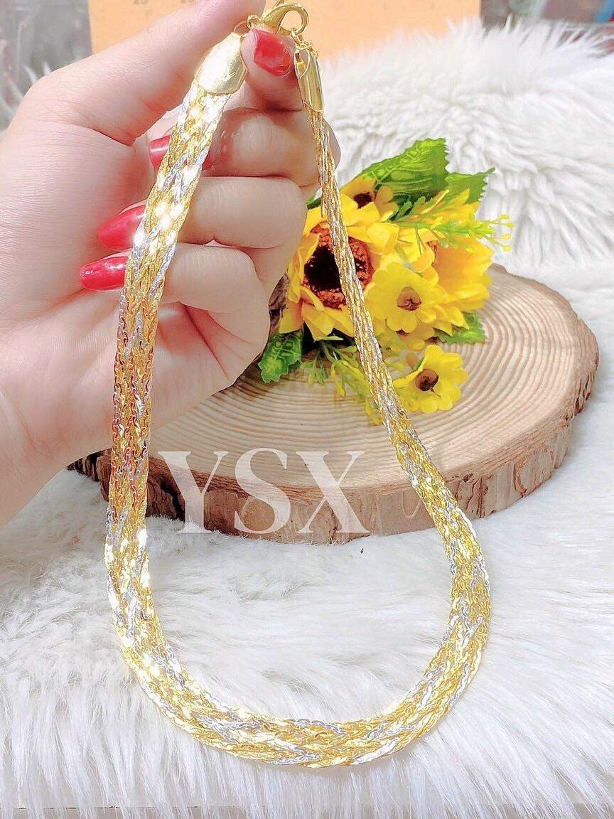 Dây chuyền bính 3 màu y hình mẫu mới về cực đẹp