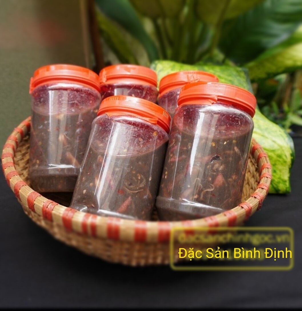 2 HỦ Mắm mực đặc sản bình định ( 1 hủ 500gram)
