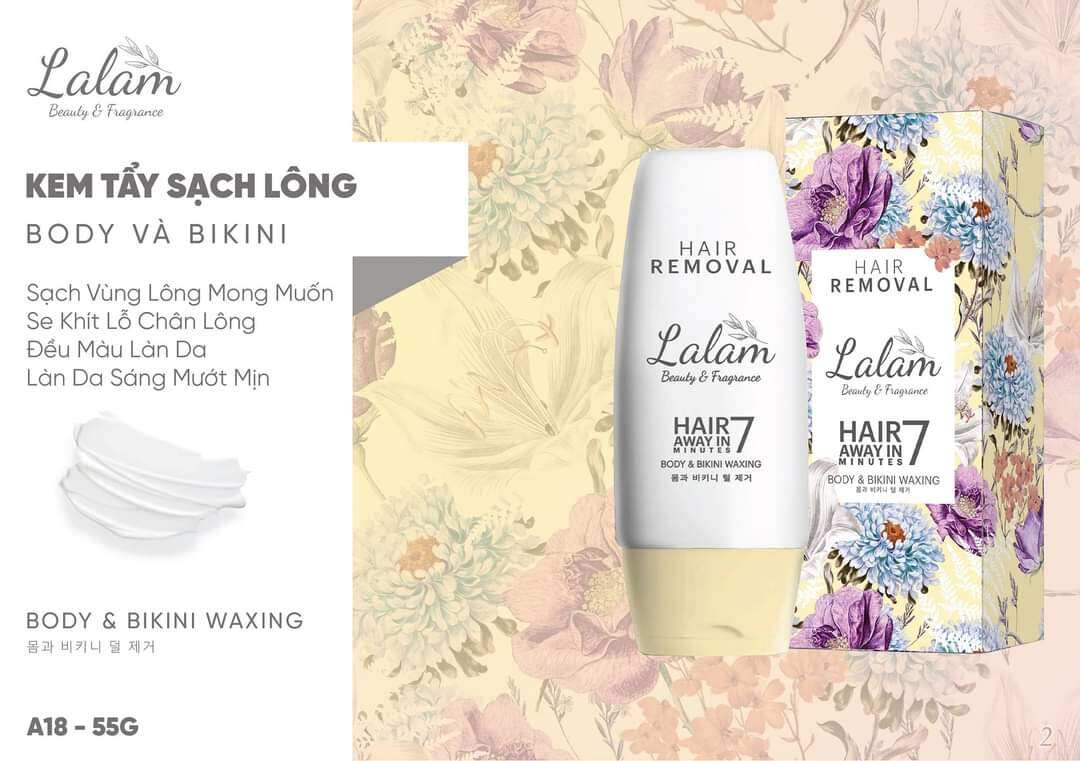 kem lelam tẩy lông body bikini 55g