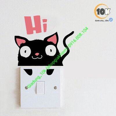 Decal dán ổ điện nhiều mẫu 10*13cm (lựa chọn mẫu trong tùy chọn)