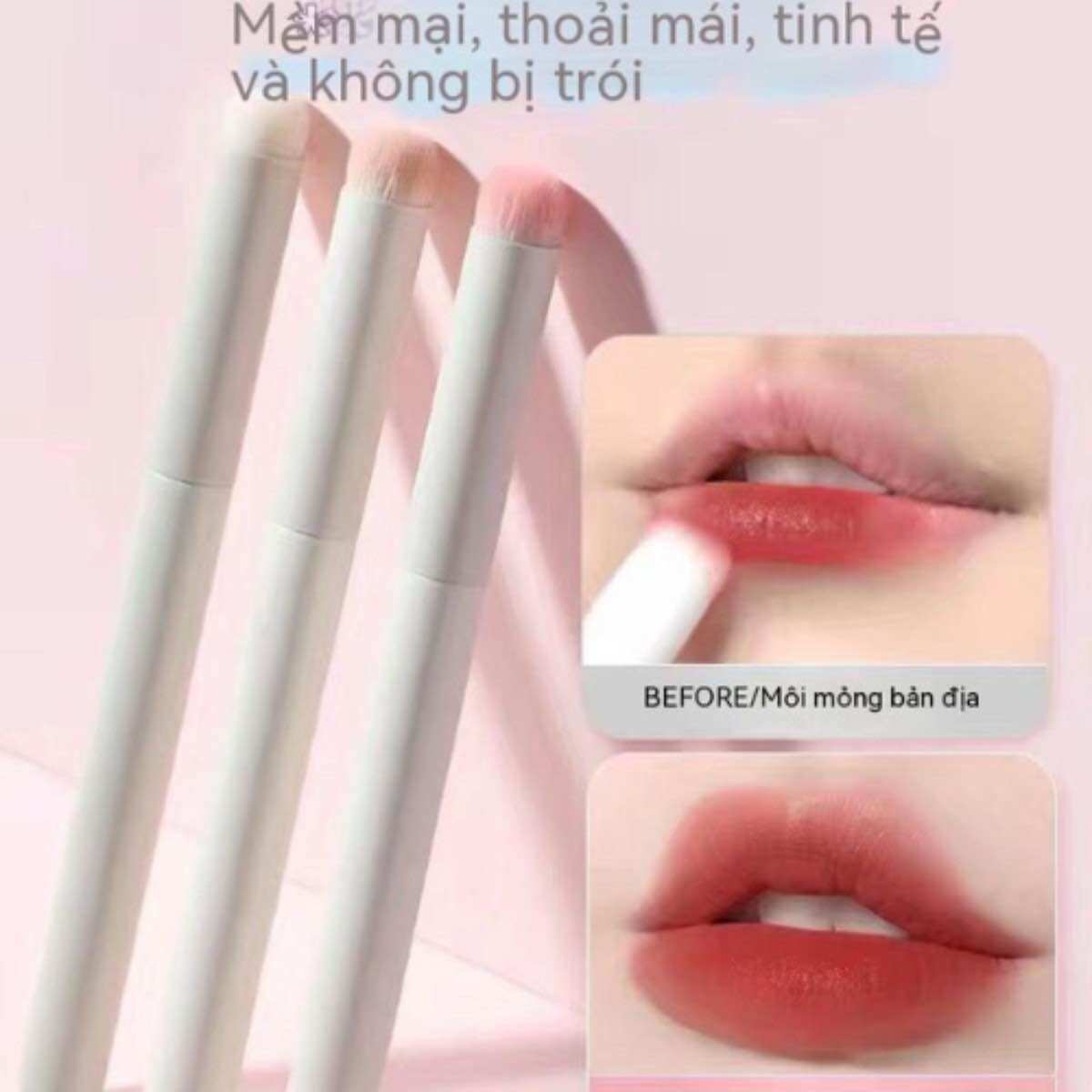 Cọ tán son môi MOI lông mềm mượt, dễ đánh son