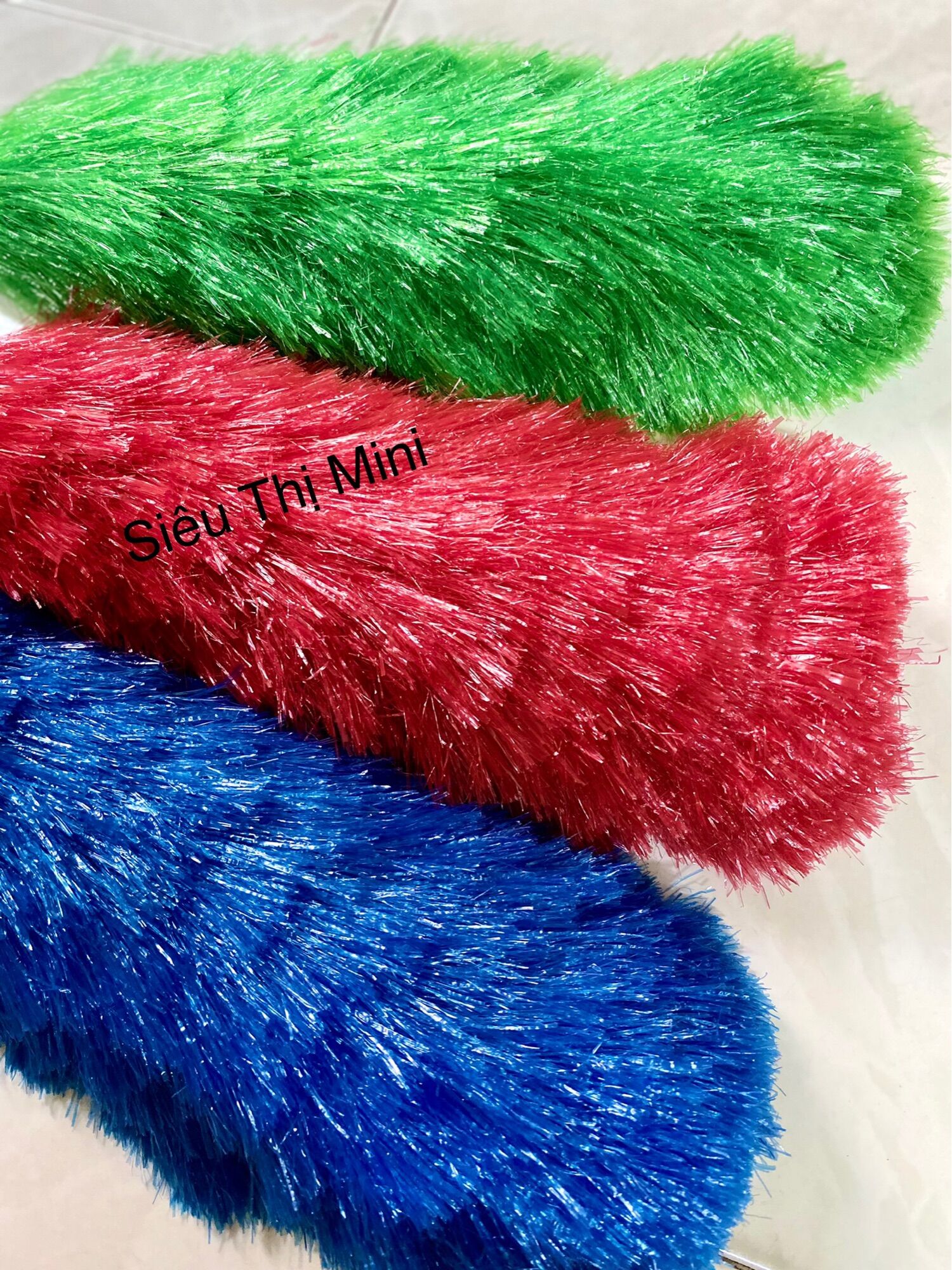 Chổi Cước Nilông Quét Bụi 1 Màu Đồng Dài 60cm - Loại Tốt, Cán Cước Móc Chắc Chắn