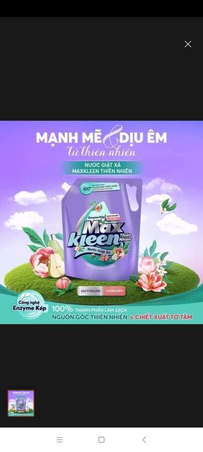 Túi nước giặt Maxkleen 2.4kg