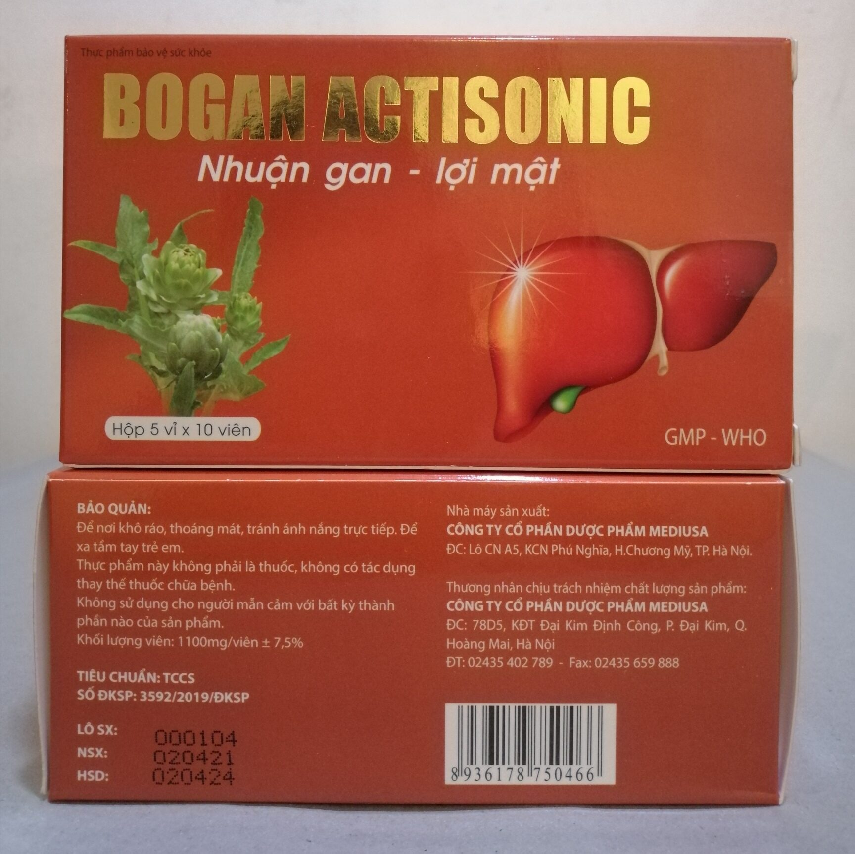 Bổ gan Actisonic Giải độc gan, mát gan