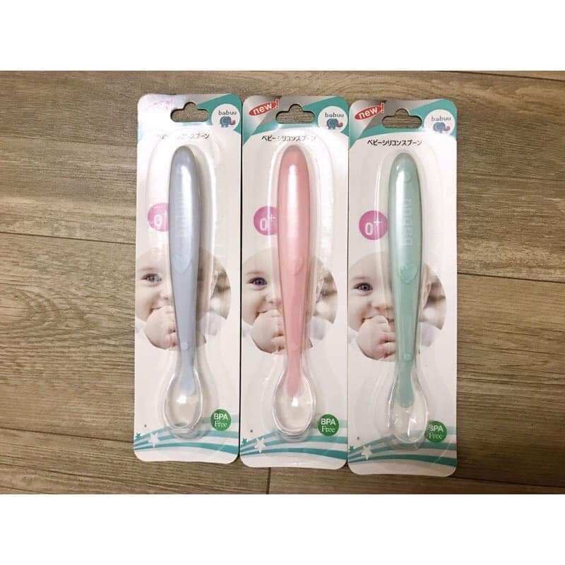 Thìa ăn dặm silicone babuu