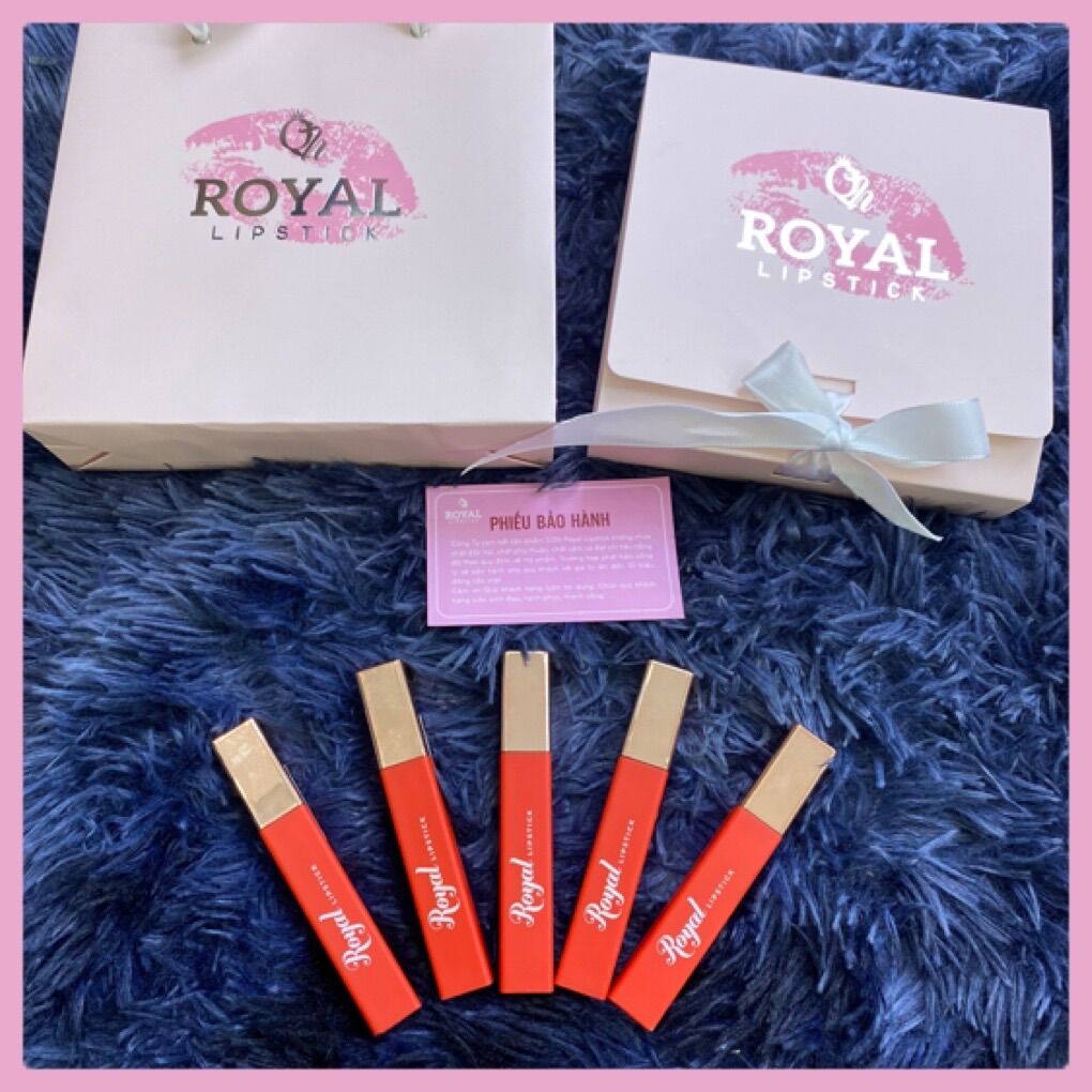 [SON KEM LÌ ROYAL lIPSTICK CHÍNH HÃNG-CAO CẤP-Chất Son Kem lỳ ĐẲNG CẤP,SANG CHOẢNH,Màu son siêu đẹp ,siêu lỳ,Mềm môi]