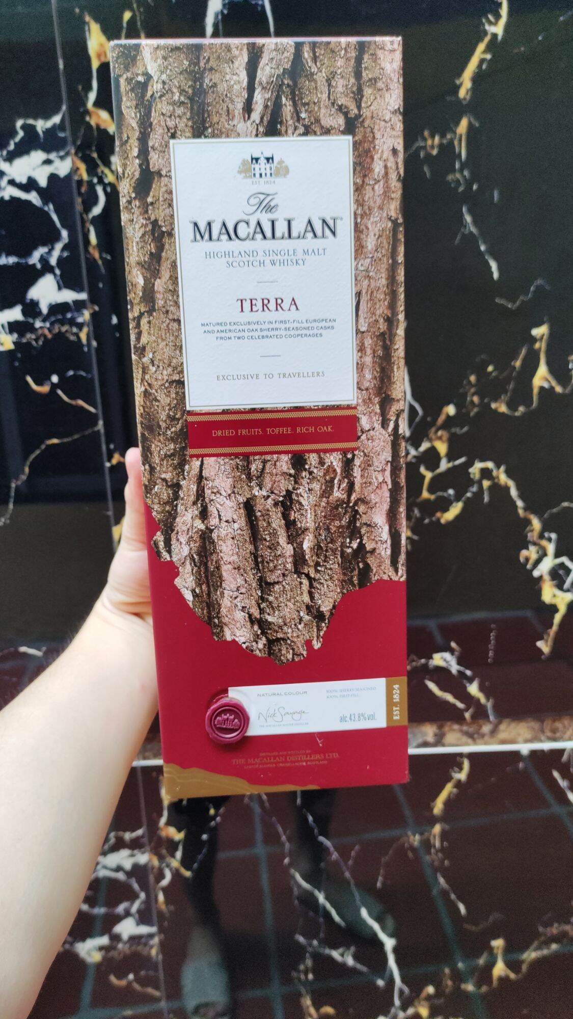 Vỏ chai Macallan Terra cả hộp siêu rẻ