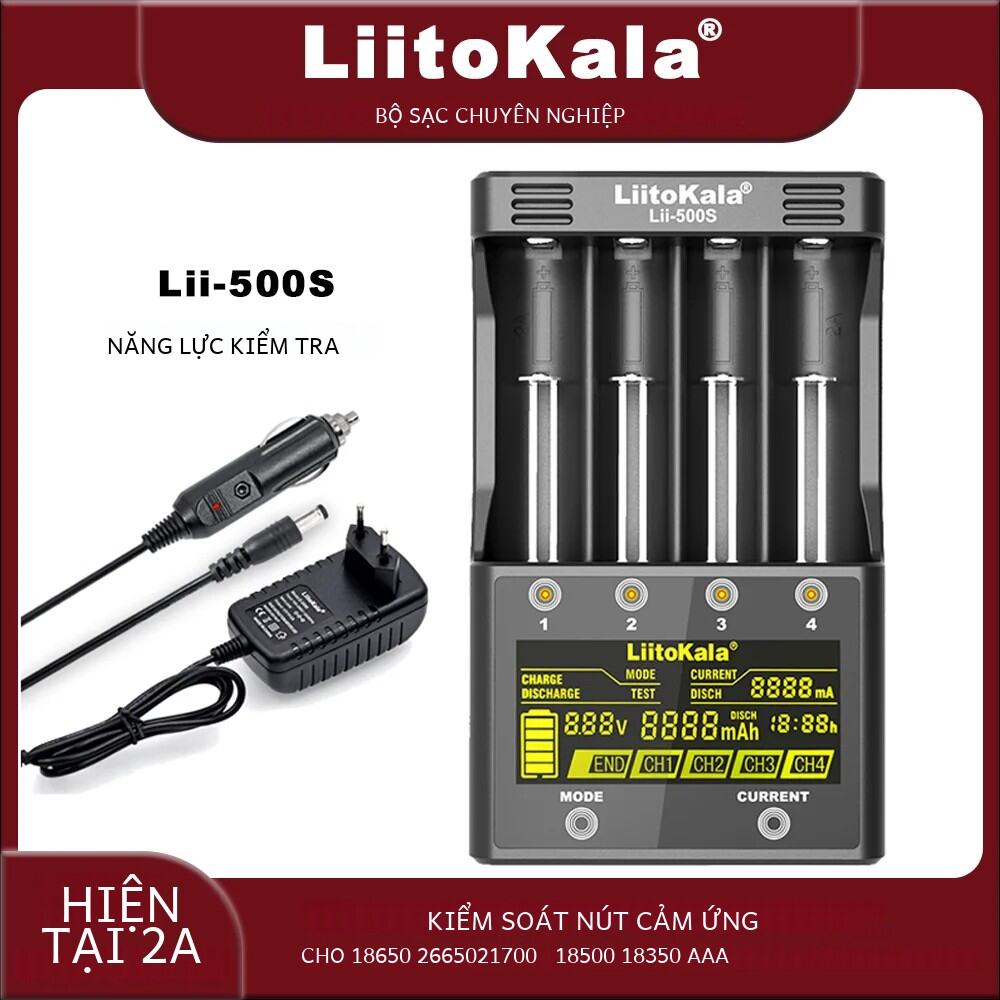 Liitokala Lii-500s Lii-pd4 Sạc Đa Pin Cho 18650 21700 26700 Aa Aaa Nimh Pin Lithium Có Đầu Ra Usb Sạ