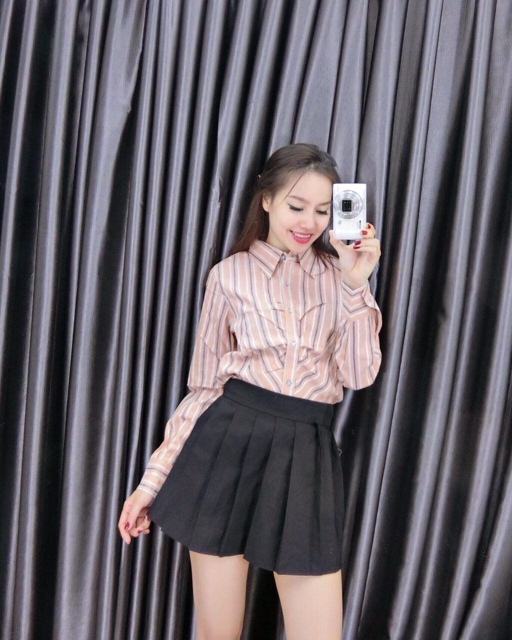 Áo sơ mi nữ kẻ sọc siêu xinh
