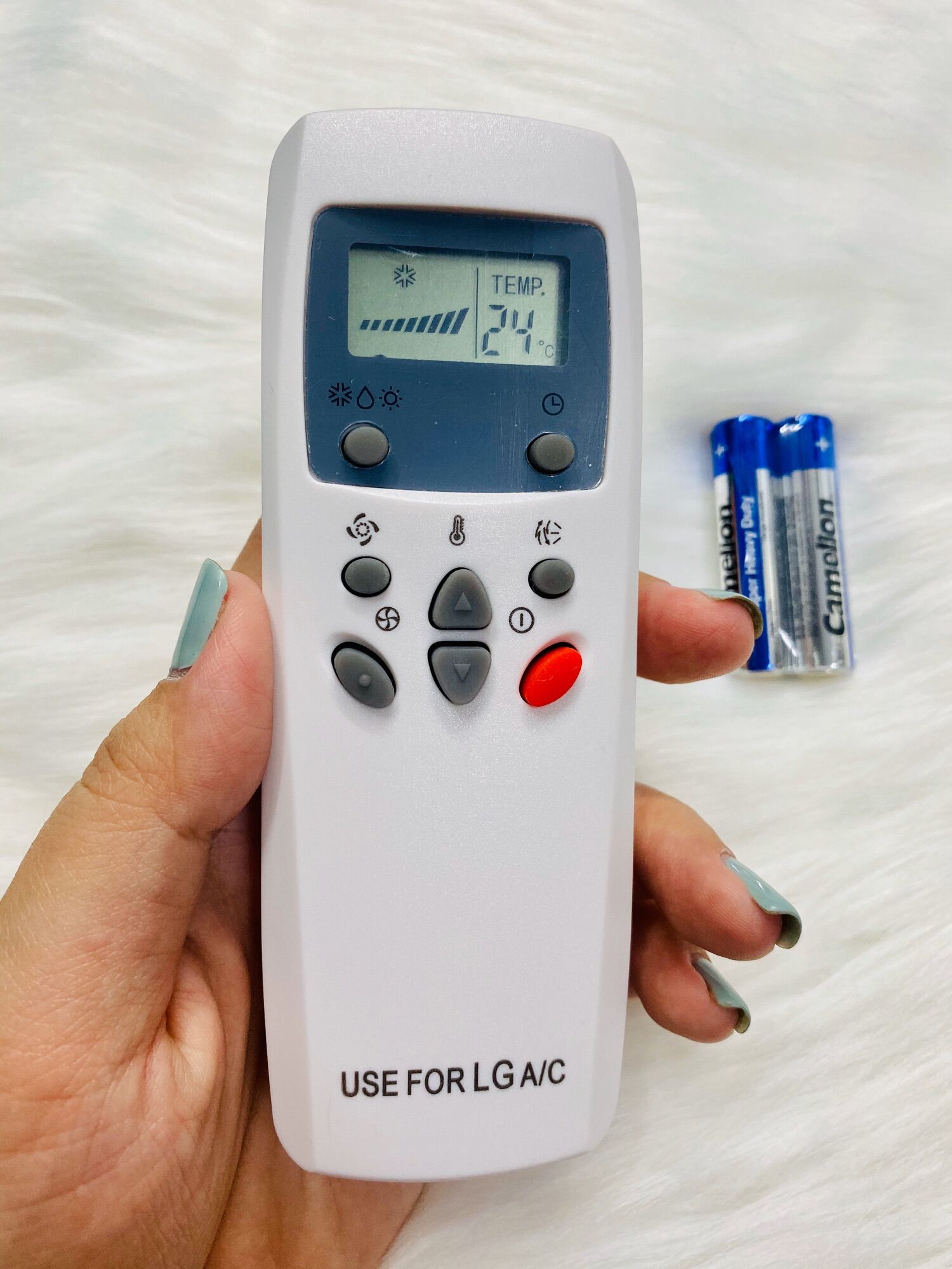 Remote điều khiển điều hoà máy lạnh lg nút đỏ nhỏ