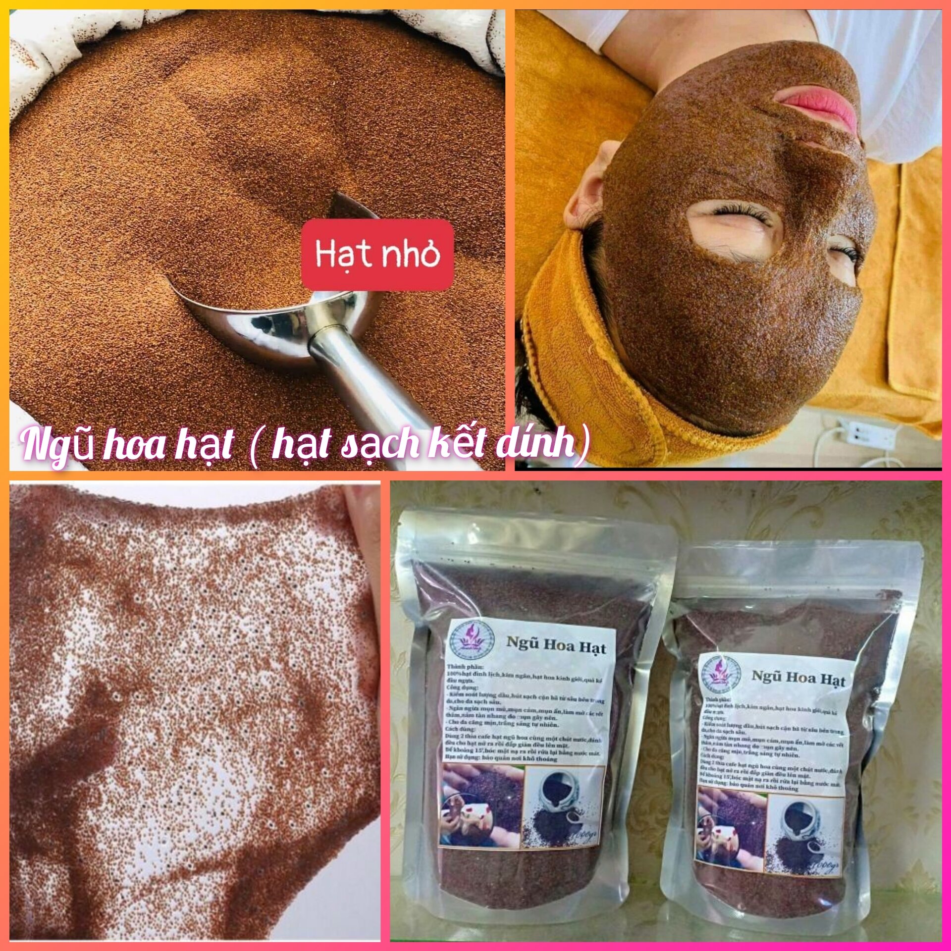 1kg ngũ hoa hạt nhỏ hạt sạch kết dính tốt