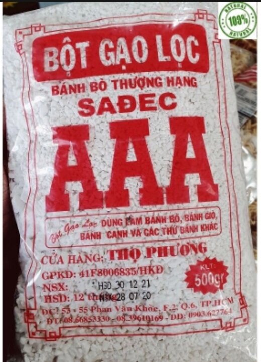 Bột gạo tẻ aaa loại 500g