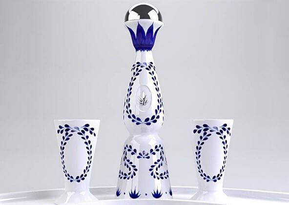 Vỏ Chai Tequila Limited Gốm Mexico Cao Cấp.Chai Rỗng Không Có Chất Lỏng Bên Trong.