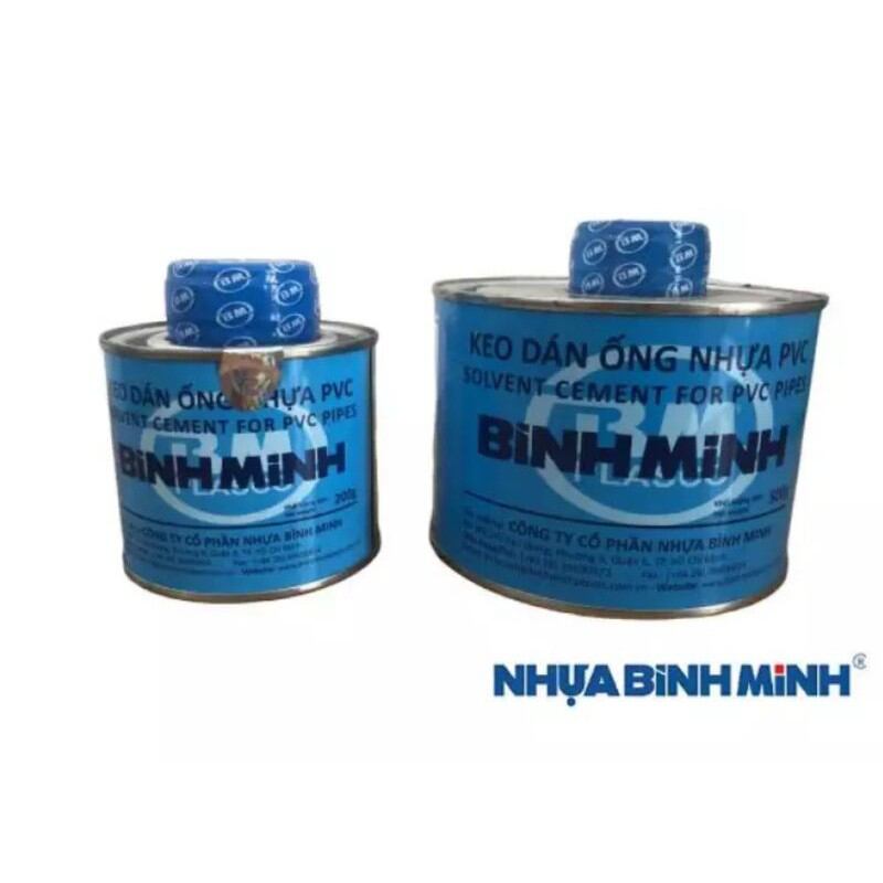 Keo dán ống nhựa bình minh dạng lon