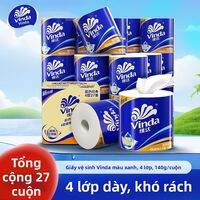 Vinda | Giấy Cuộn 4 Lớp Classic Xanh 140g 27 Cuộn