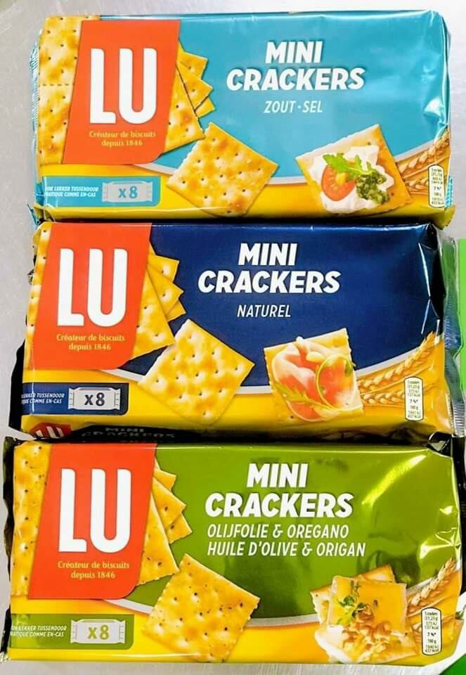 Bánh ăn kiêng lu mini crackers pháp