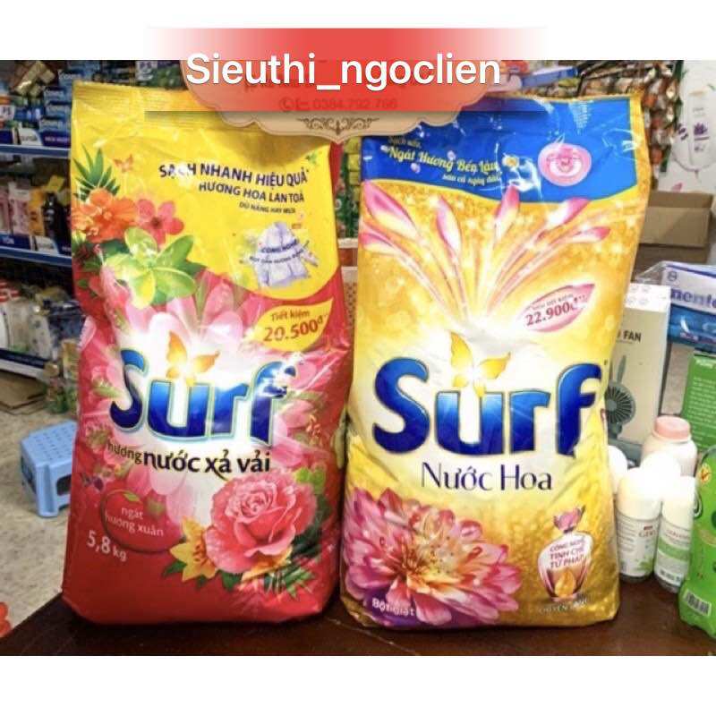 Bột Giặt Surf 5,5Kg/5,3kg Mới
