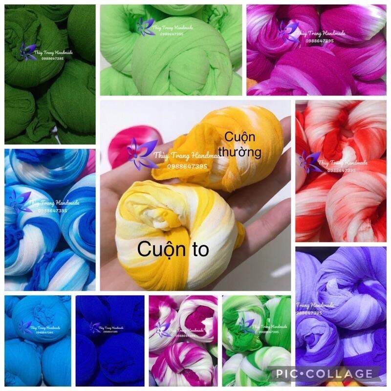 1 CUỘN VOAN TO, VOAN THÁI (dày, dai hơn loại bình thường 33%, 2 sợi 1 cuộn) làm hoa voan