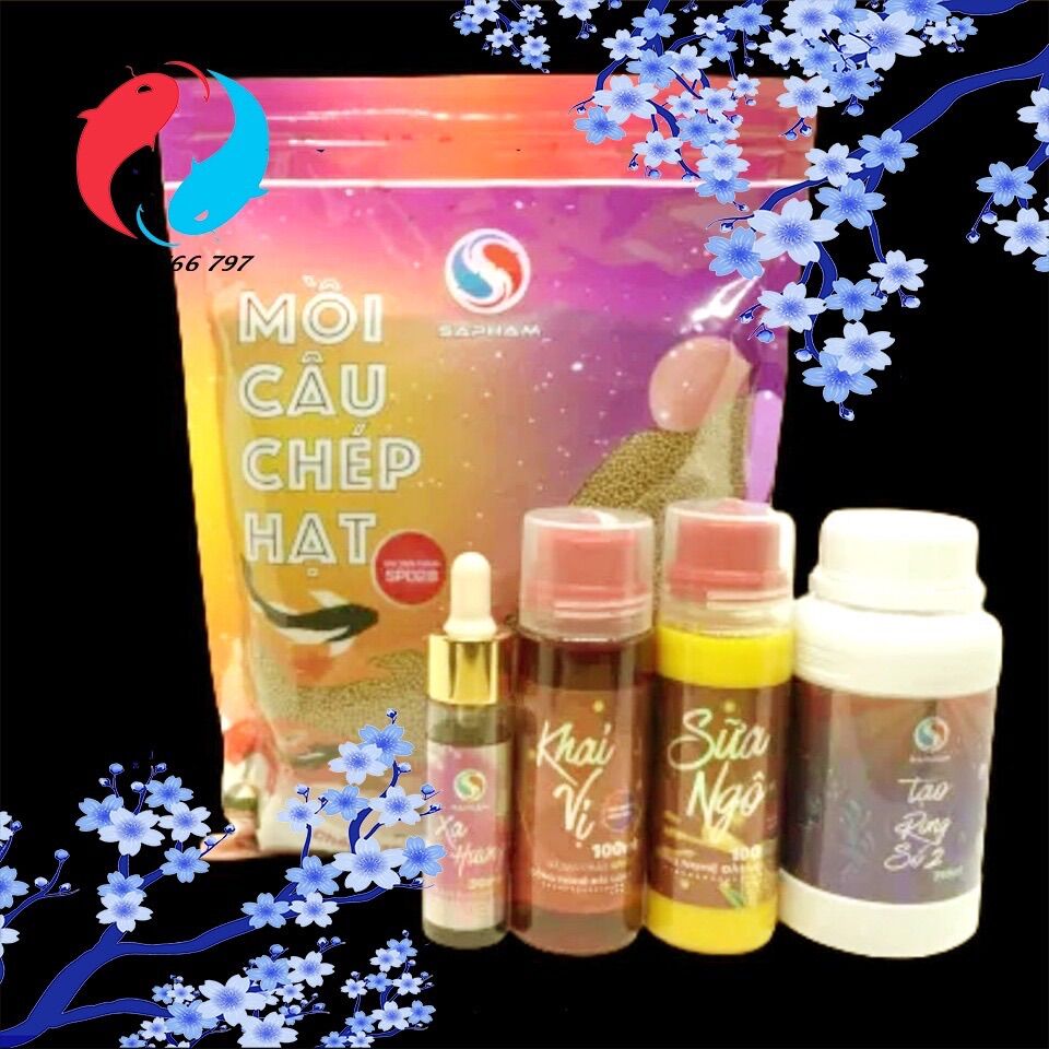 Bộ mồi câu cá chép uy tín của SaPham Fishing - Cắt móm cần thủ
