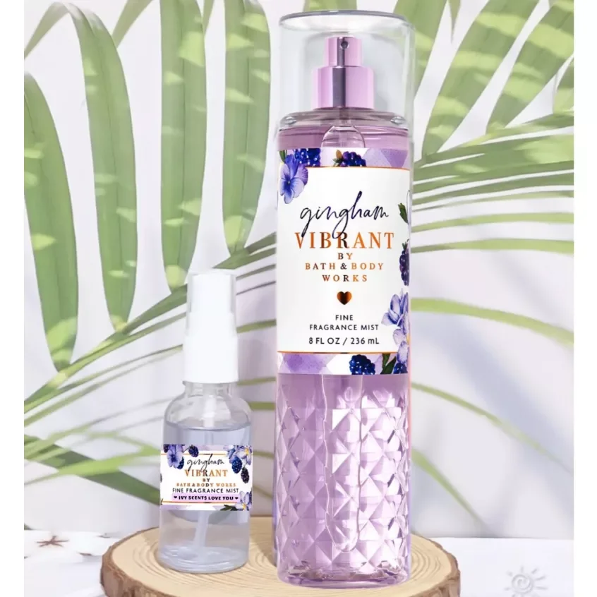 Auth xịt thơm bodymist bath&body works gingham vibrant