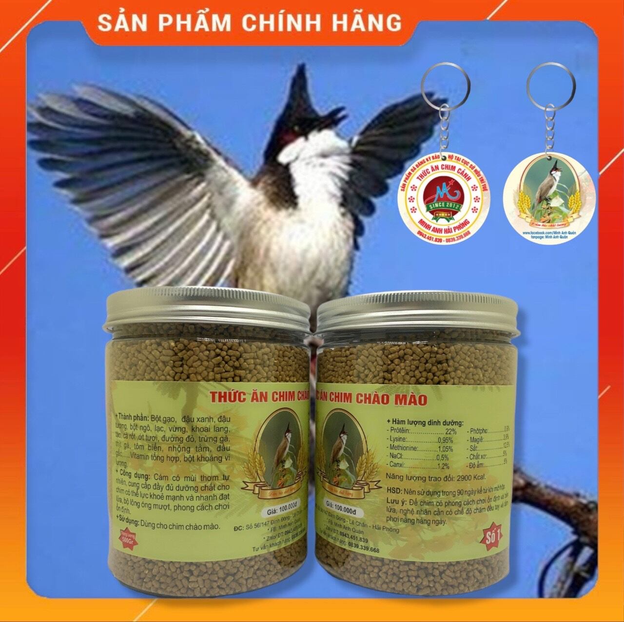 Cám Chim Chào Mào Minh Anh Số 1 (500gr)