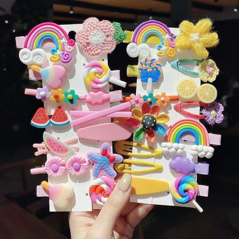 Set 6 kẹp tóc đáng yêu cho bé gái