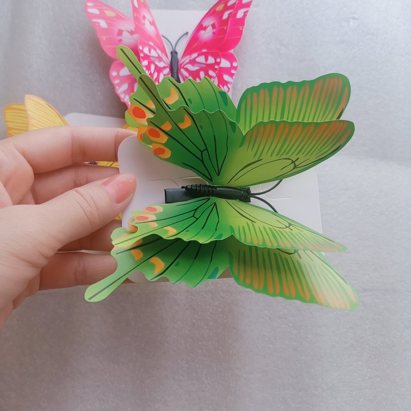 kẹp tóc hình con bướm 3d