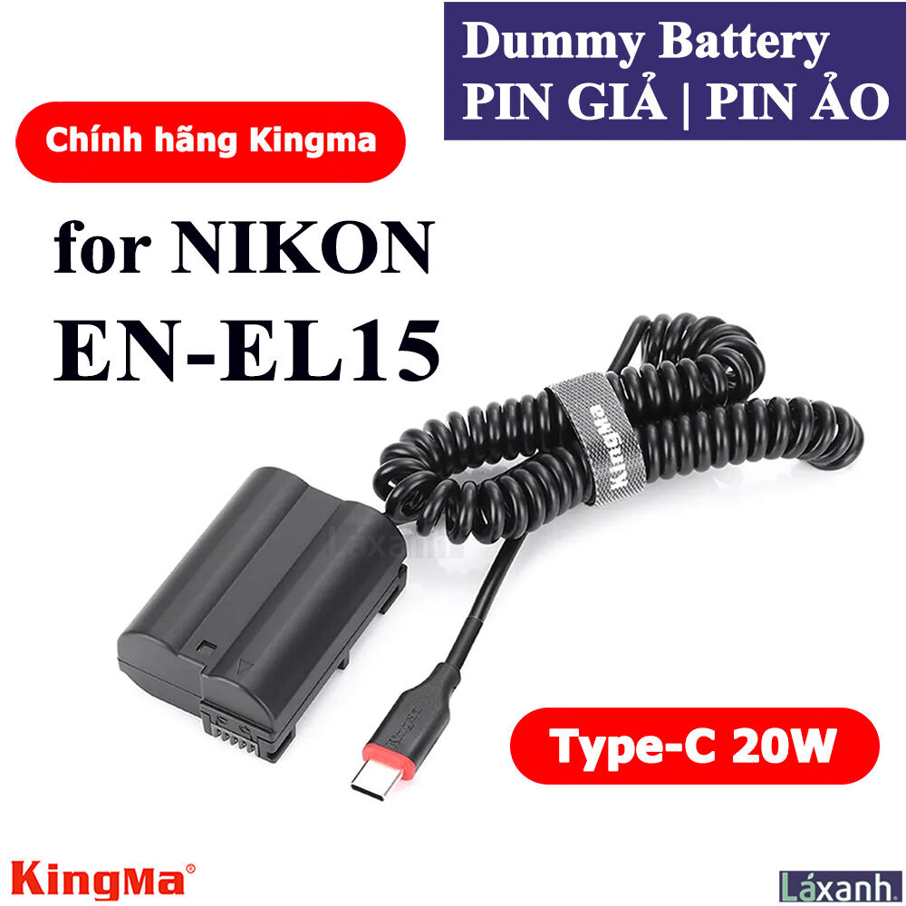 Dummy Type-C EN-EL15 | Pin giả pin ảo pin dummy battery DC Coupler NIKON EN-EL15 nikon EL15 cho NIKO