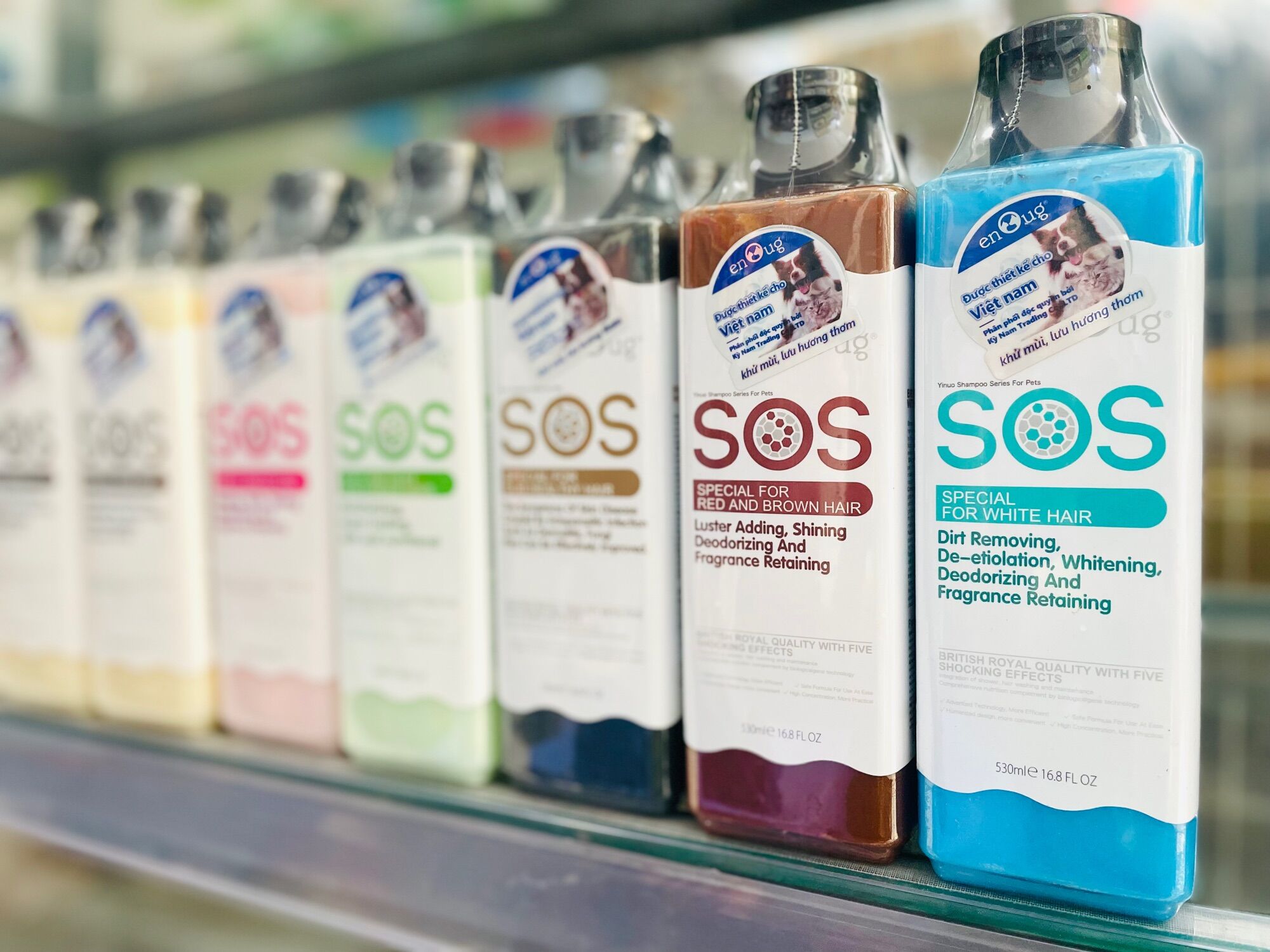 Sữa tắm gội sos đài loan cho chó mèo 530ml