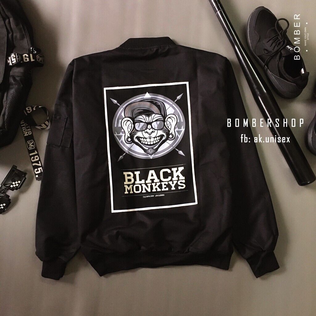 [Ảnh +video thật] Áo khoác Bomber Design BA.Monkey (dòng hàng thiết kế)