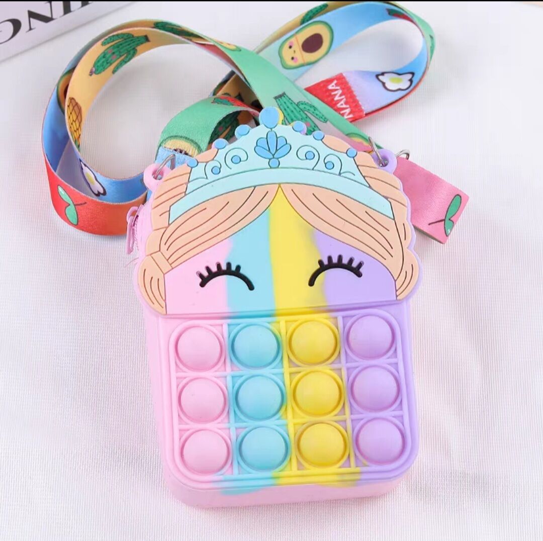 Túi đeo chéo Pop It Galaxy Cầu Vồng nhiều mẫu, có lựa mẫu
