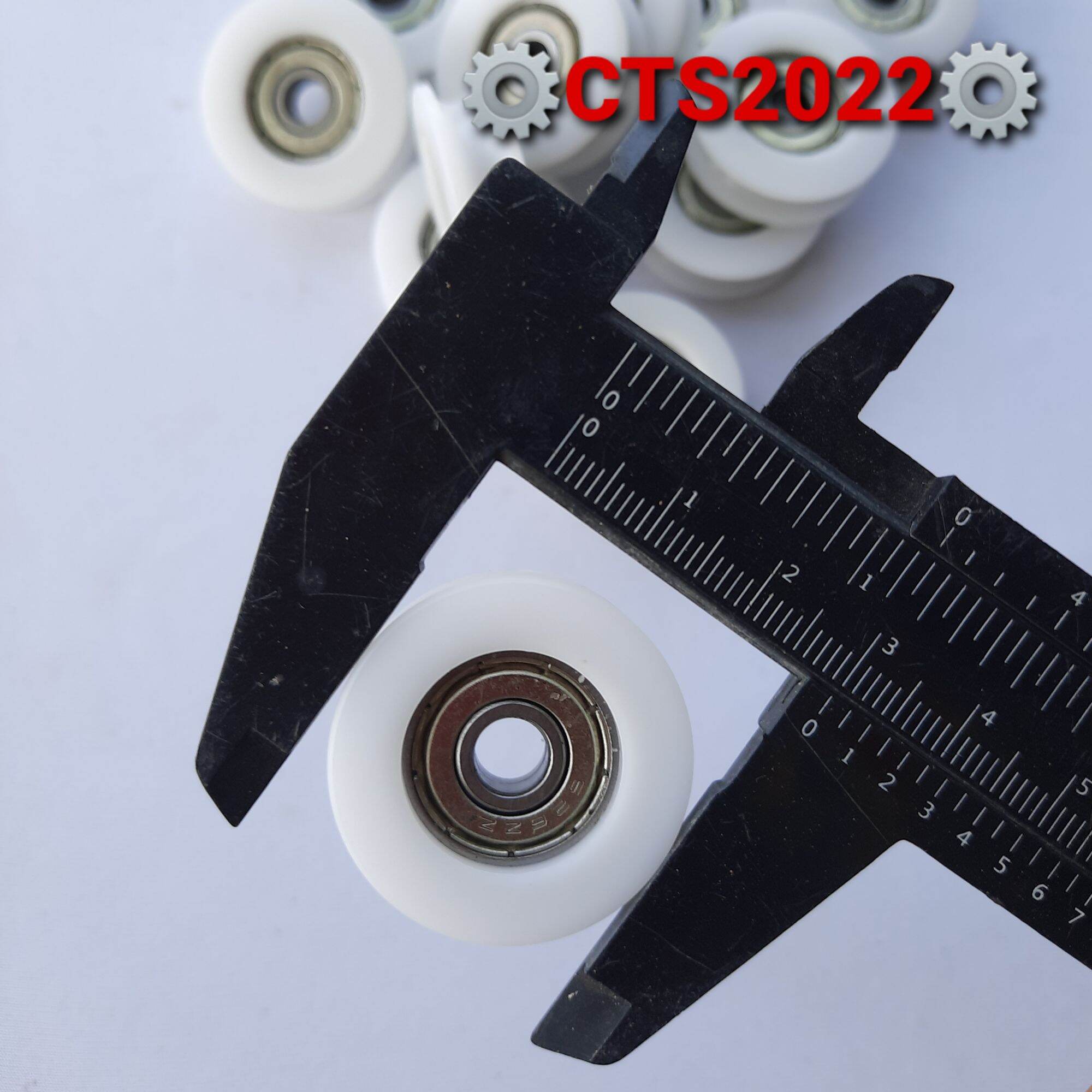 Con lăn nhựa dẫn hướng phi 30mm trục phi 6mm