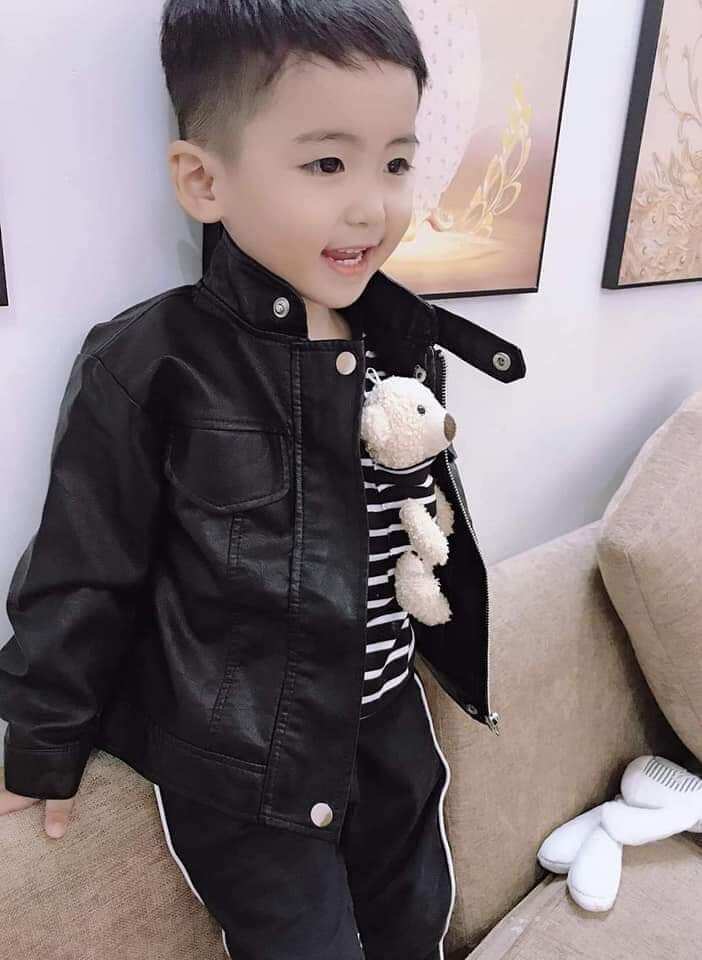 Áo Khoác Da cao cấp cho bé trai/ gái (8-30kg)