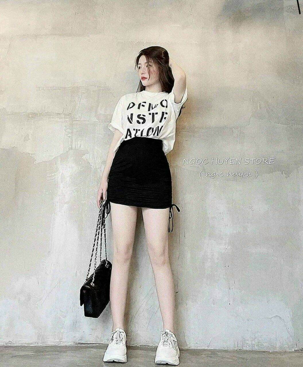 Set áo thun kèm váy borip