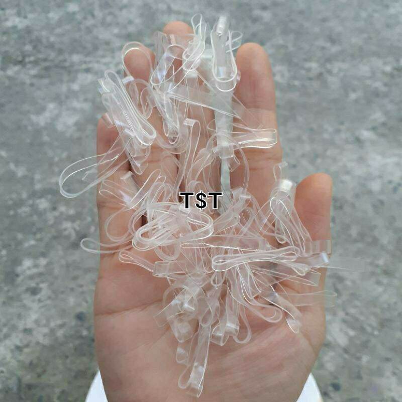 100g thun cột tóc màu trắng trong xinh xắn(cở to)