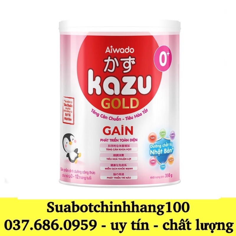 Sữa bột Kazu gold gain 0 350g thumbnail