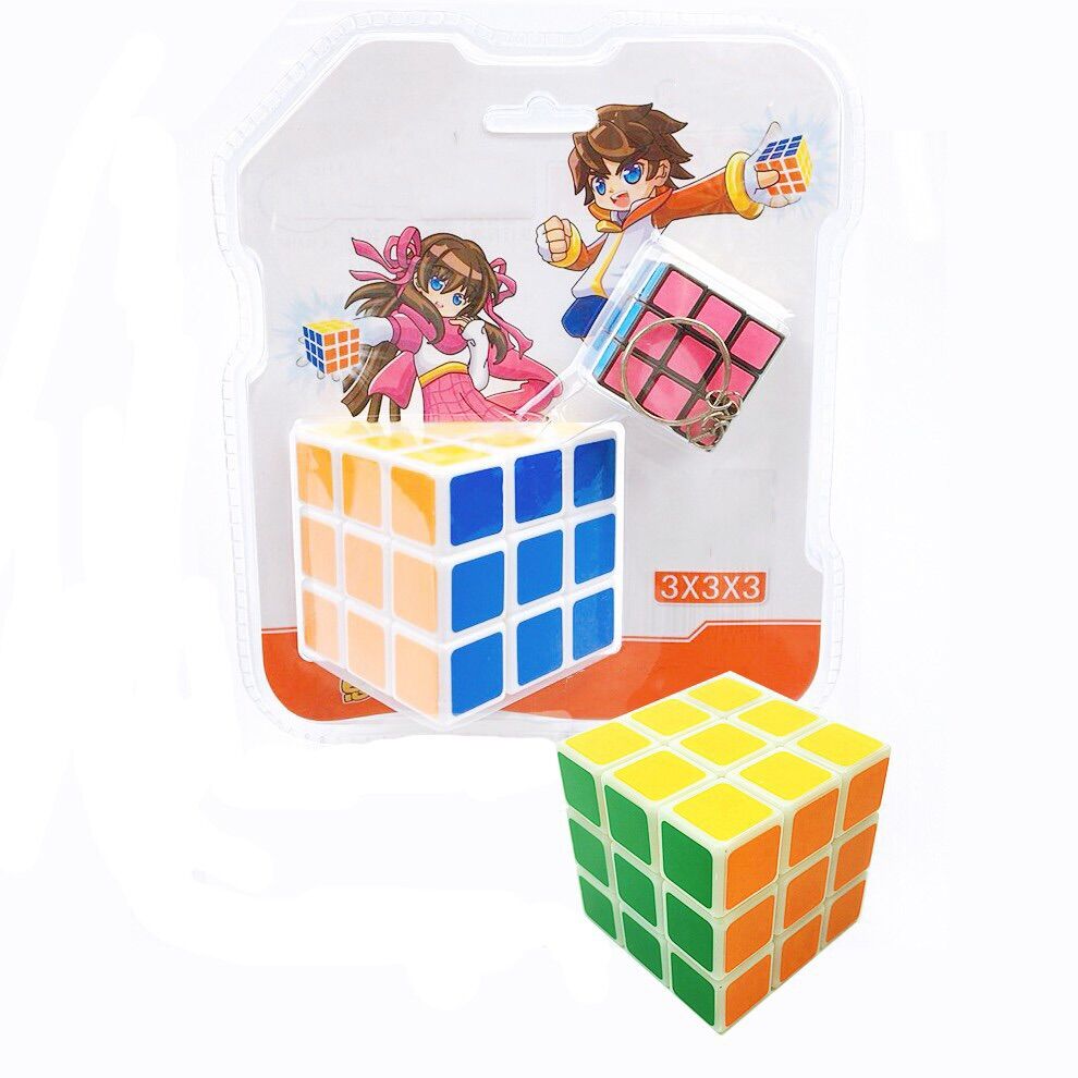 Rubik 3x3 kèm Theo Móc Khoá