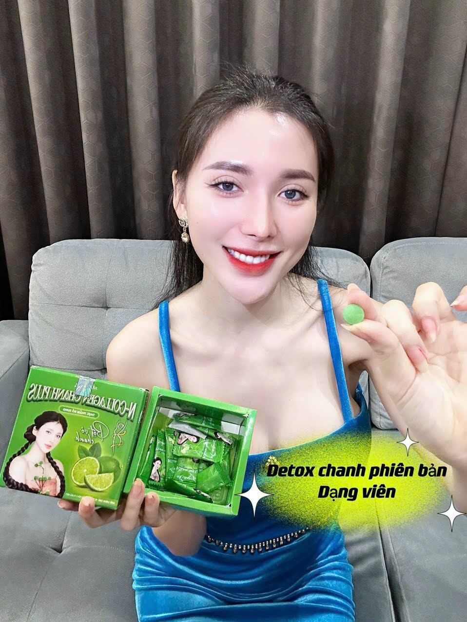 detox chanh phiên bản cải tiến mới ( hộp 15 viên nén)