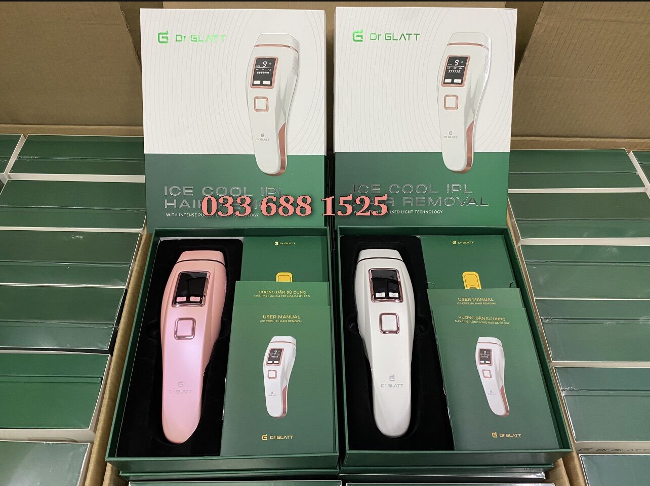 Máy triệt lông Dr Glatt Pro ĐỨC [Chính hãng] triệt lạnh+ trị mụn+trẻ hóa da