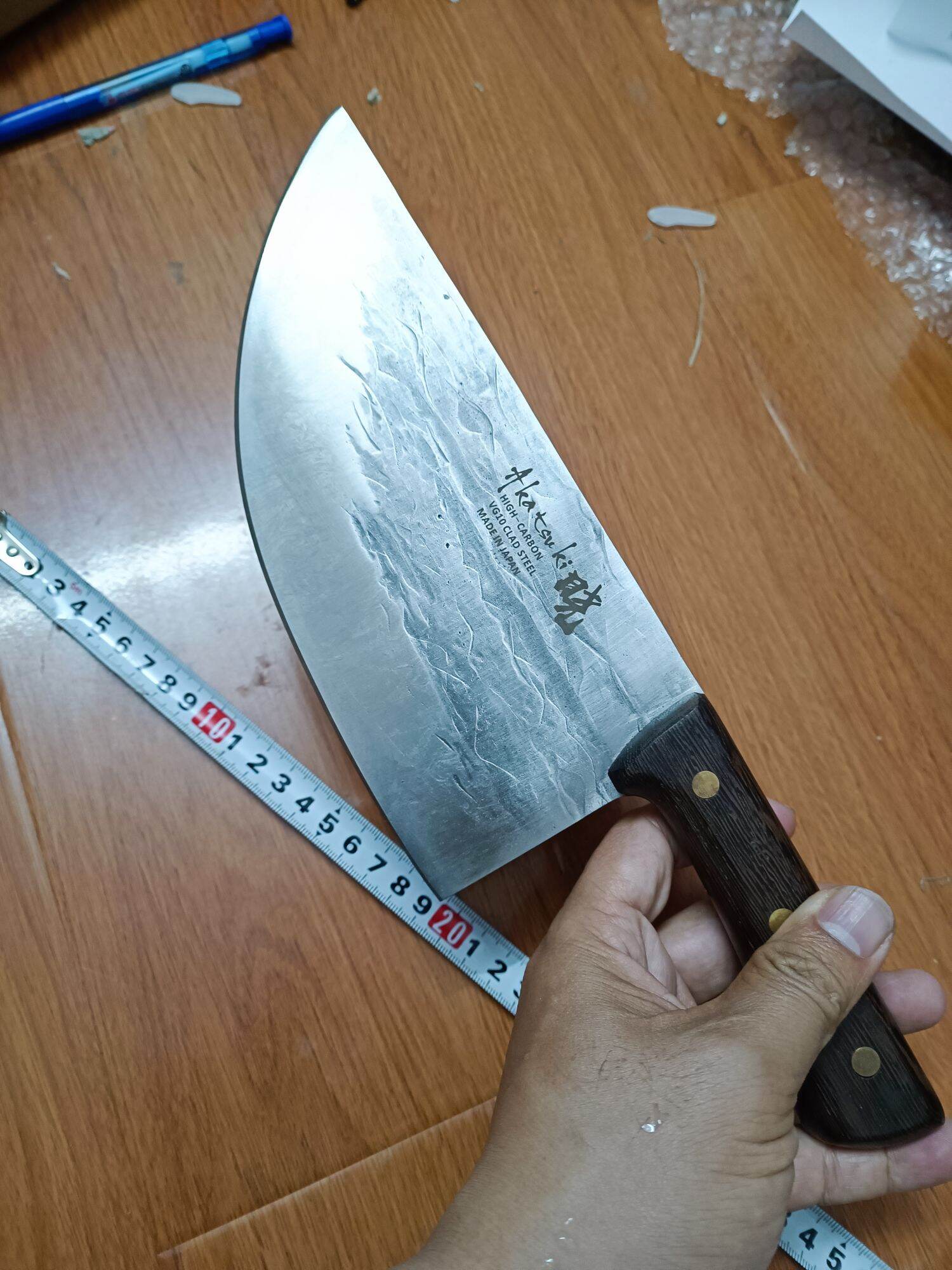 Dao bầu mổ lợn, thái thịt, bản to Nhật bãi Akatsuki