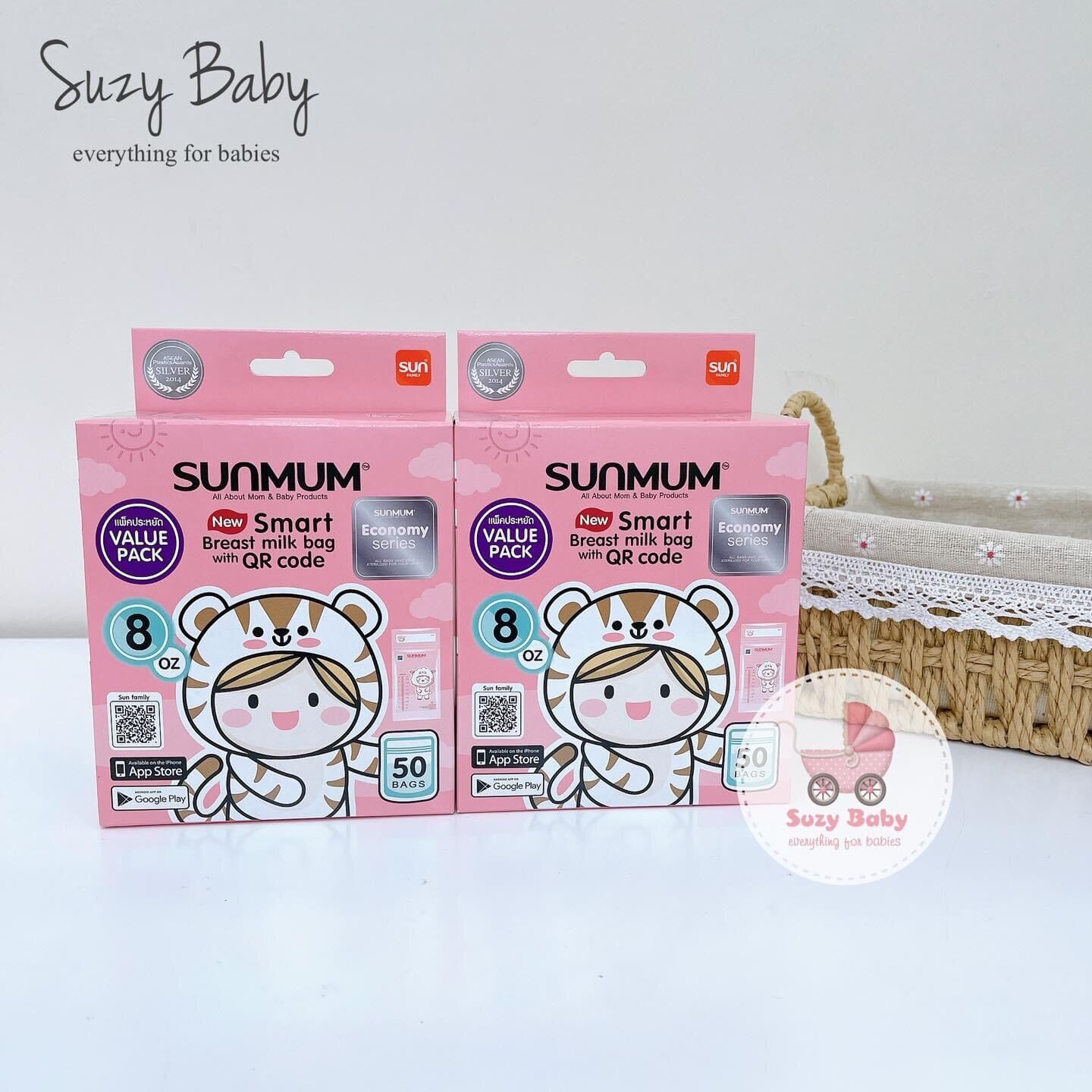 Túi trữ sữa sunmum thái lan 100ml/250ml