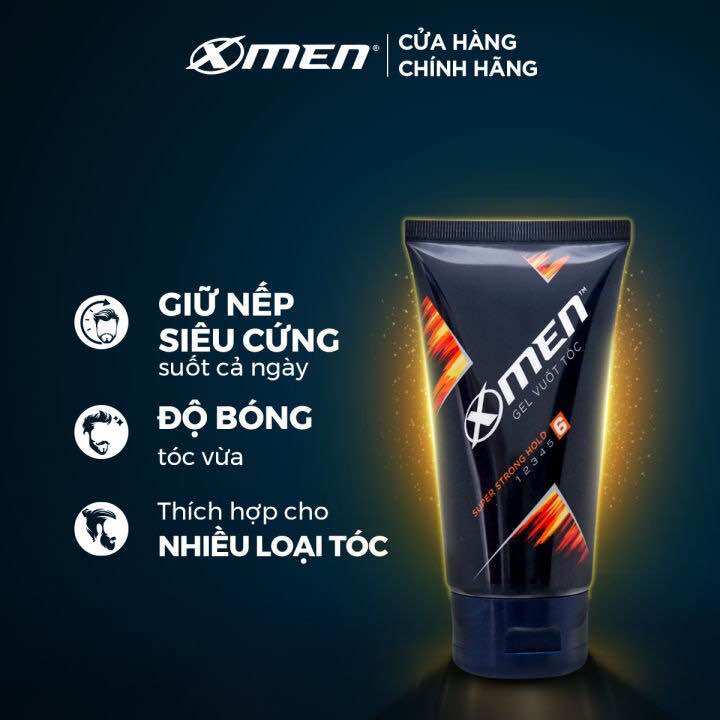 Gel vuốt tóc X-Men Super Strong Hold 150g