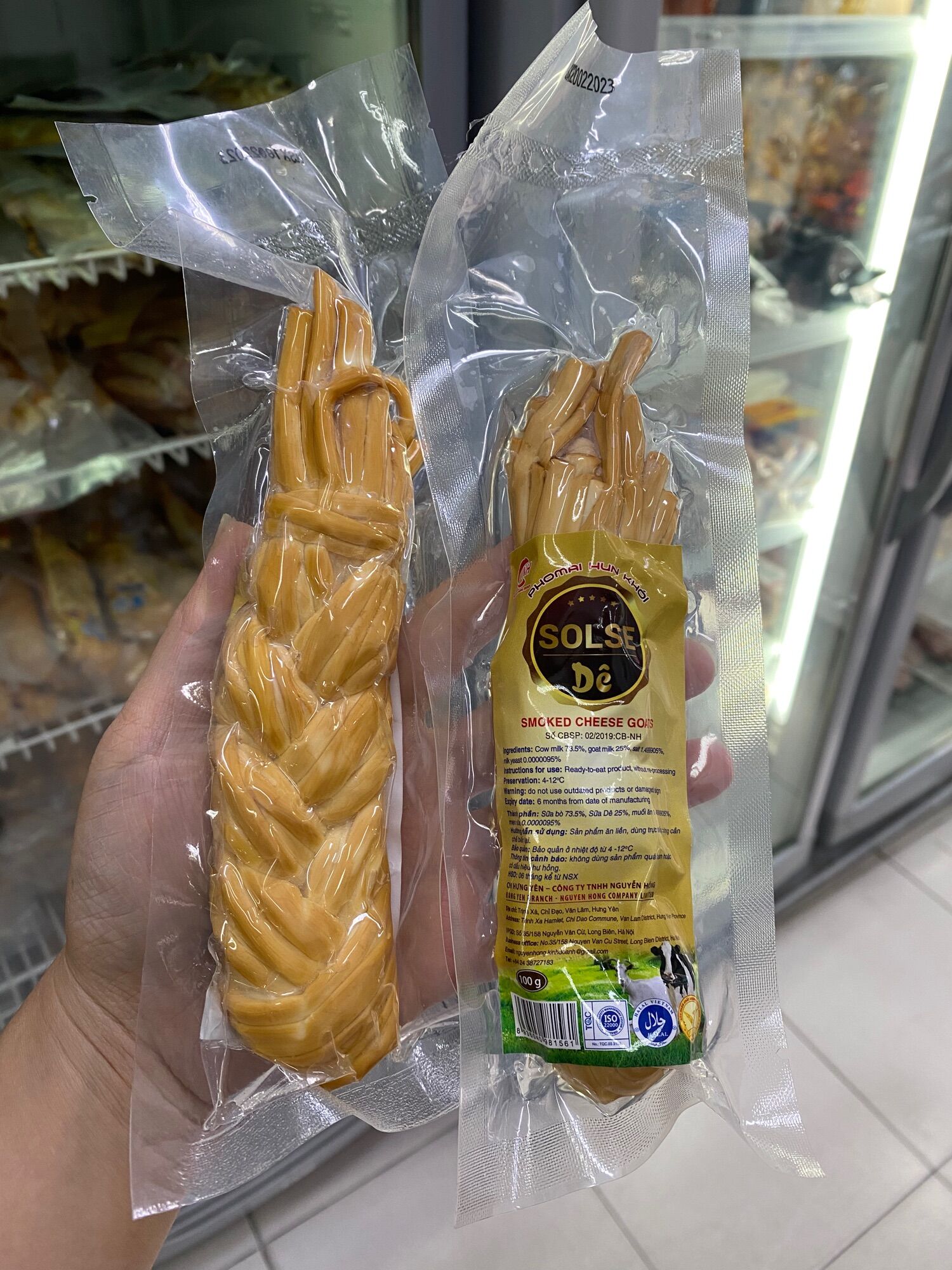 Phô mai hun khói sữa dê 100g Solse ( dạng sợi)